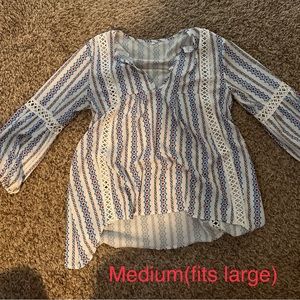Chiffon long sleeve top